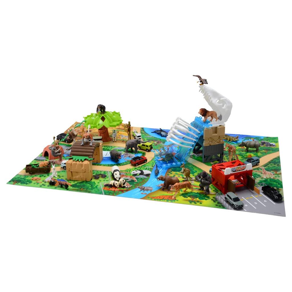 TAKARA TOMY Freely Safari Zoo Tomica Bundled Animal Dinosaur Realistic Moving Figure Toy Ages 3 and Up Passes Toy Safety Standards ST Mark