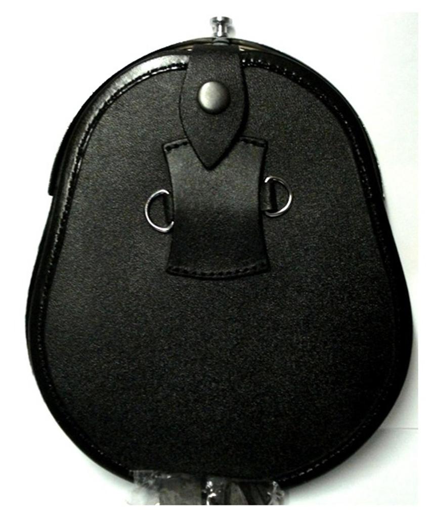 Полный килт-кошелек (спорран) из кроличьего меха с латунной пряжкой в виде быка и шотландской кожи
