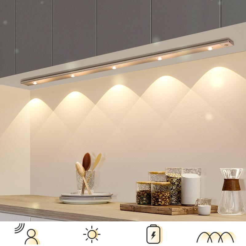 Многорежимный интеллектуальный светодиодный индукционный светильник для человеческого тела, перезаряжаемый шкаф, винный шкаф, световая полоса для шкафа