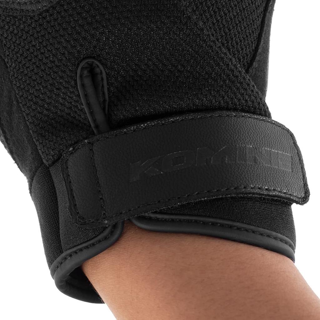 Komine Motorcycle Gloves CE Protective Leather Mesh Medium GK-2563 Gloves, Turtle, Olive,