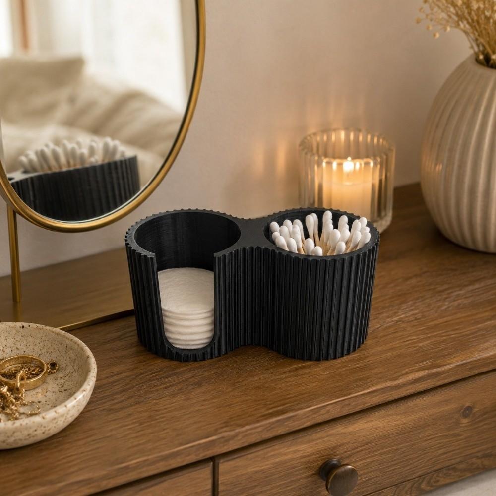 Minimalist Cotton Swab Holder 3D Printed Cotton Pad Holder Home Decoration