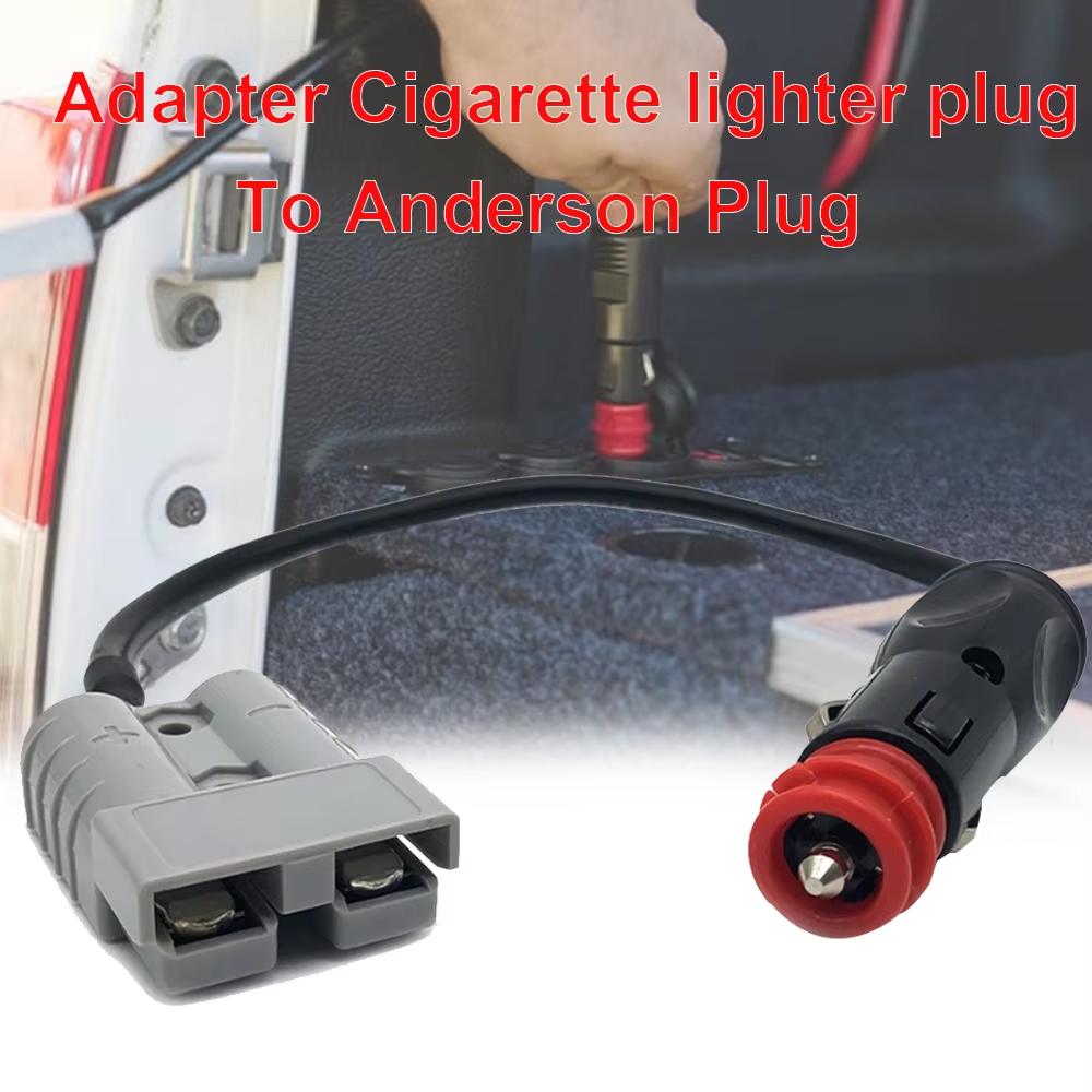 50A 50cm 12V Car Power Adapter Plug to Cigarette Lighter Connector Easy Install for RV Boat Auto Electrical Supplies