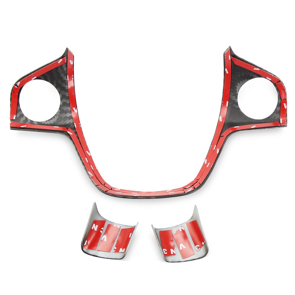 1 шт. для Ford Focus 3 Mk3 (2012-2014 гг. )/Для Kuga 2013-2015 аксессуары для стайлинга автомобилей, накладка на руль, наклейка, украшение