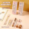 1set Capybara Stationery Set Ruler Ballpoint Pen Gel Pen Correction Tape Sticky Note Pencil Case Cute Stationery Gifts Wholesale