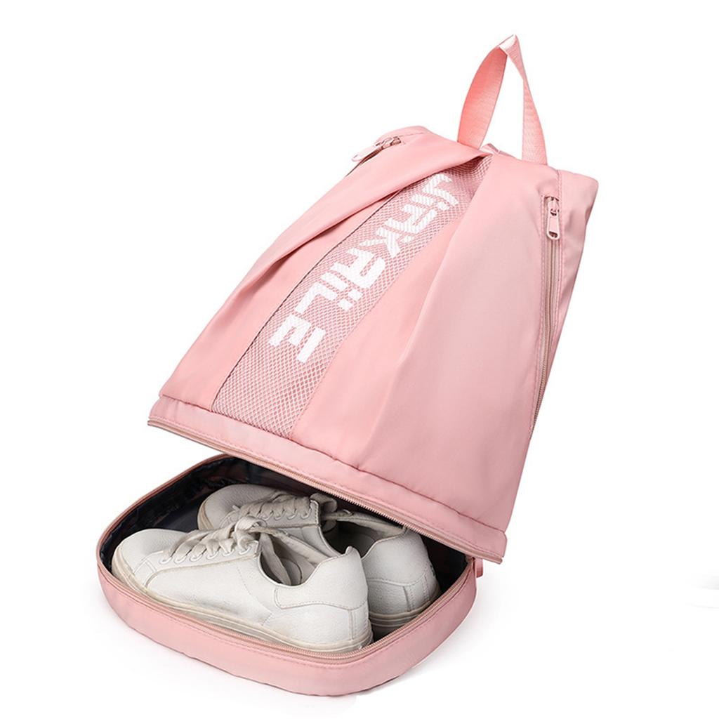 Рюкзак Спортивная сумка с отделением для обуви Регулируемый плечевой ремень Застежка-молния Большая вместительная спортивная сумка Портативная дорожная сумка для занятий спортом на открытом воздухе