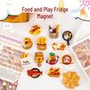 Miniature Cute Food Refrigerator Magnet Set - DIY Resin Home Decoration Stickers