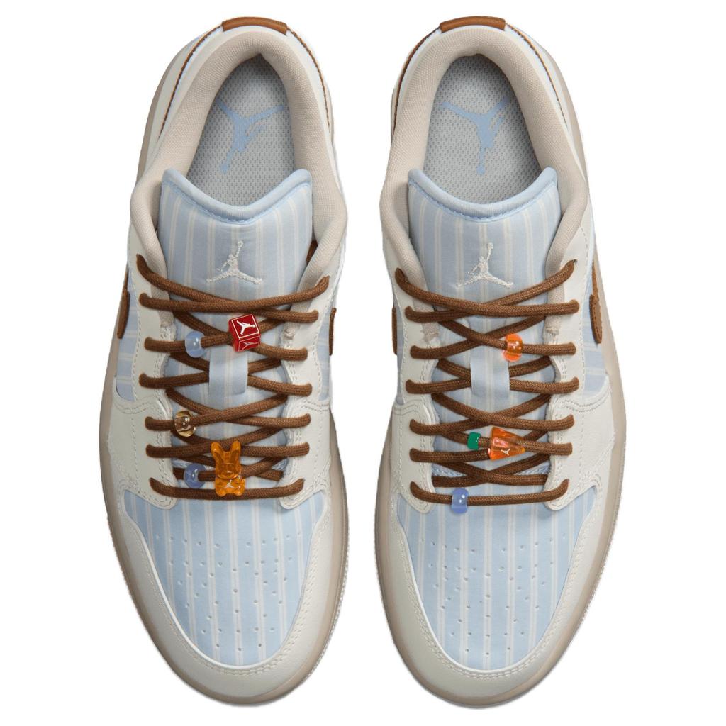 Jordan Air Jordan 1 Low Винтажные Баскетбольные Кроссовки Женские Бело-Синие IR7553-422