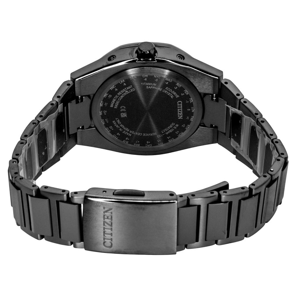 Citizen Мужские часы Attesa ACT Line Super Titanium Синий циферблат Eco-Drive CB3045-61L 100M