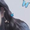Korean Internet Celebrity Style: Ins Girlish Cool Fairy Butterfly Earrings & Ear Cuff