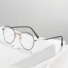 1 Piece of Circular Metal Frame Glasses - Minimalist Full Edge Design Lightweight and Durable