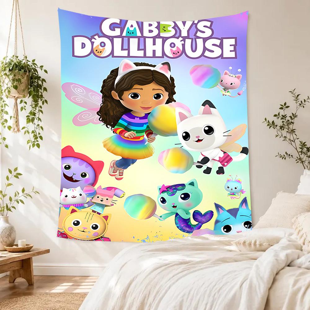 Gabby's Dollhouse Boho Wall Tapestry Handmade Look Perfect for Dorm Wall Studio Wall Balcony All Season Vintage Wall Art Perfect Gift for Dorm Roommat