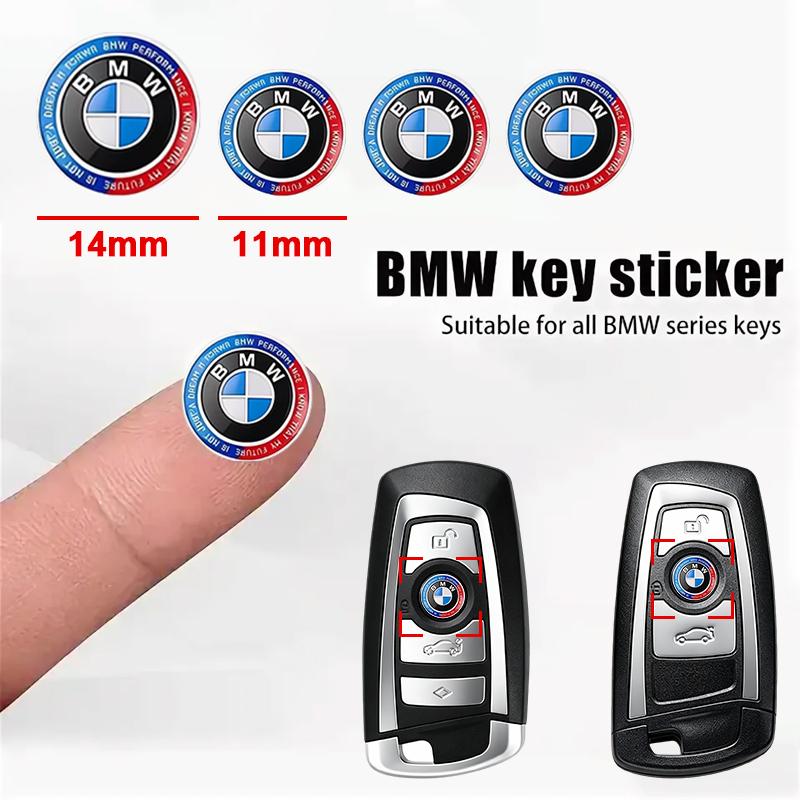 BBKP7 11мм 14мм 5/10шт Наклейка-эмблема на ключ от автомобиля Для BMW 50-летие M Power I3 G08 F15 F16 G20 E34 F94 F95 G30 G11 G12 E36