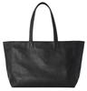 Tote Bag Genuine Leather Business Large Capacity Leather A4 Freestanding Simple Unisex Large Capacity Light Shoulder Zipper Included L Size XL Black