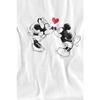 Disney Mens Mickey & Minnie Mouse Kiss Sketch Valentine`s Day T-Shirt