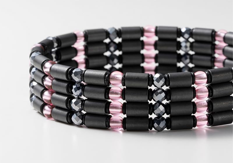 ON4 Certified Medical Device Magnetic Sport ON4 Clear Shell 60cm Necklace, Type, TYPE-C, Pink,