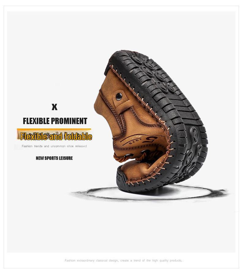 Мужские кожаные деловые туфли большого размера в британском стиле на осень, сшитые вручную для дополнительного комфорта в повседневной или официальной обстановке.