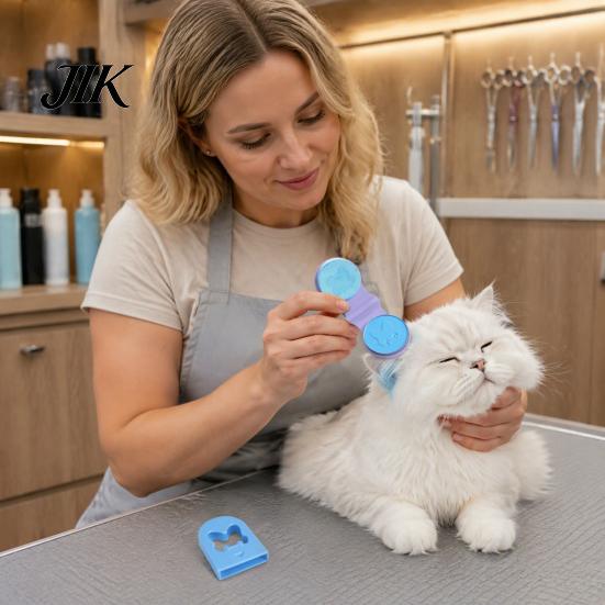 Washable Cat Grooming Supplies Pet Temporary Hair Chalk Dye, Dog Color Powder, Quick Makeover Powder Gentle Makeup, 6 Colors for Cosplay Halloween