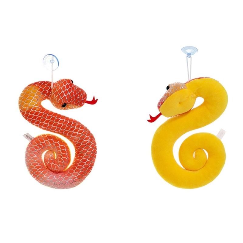 Fashionable Snake Hanging Ornament Charm Accessory with Vibranting Color and Gold Accent Sturdy PP Cotton Materials