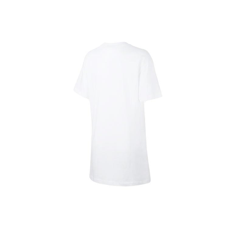 (WMNS) Nike Sportswear Essential Logo Embroidery Knitted Short Sleeve Dress White Women's CJ2243-100