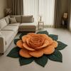 Special-shaped Peony Floor Mat Non-slip Door Gasket  for Living Room Tea Table Bedside
