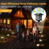 3000LM 2pcs Outdoor Solar Garden Lights Waterproof House LED Pathway Light Sensor Solar Landscape Lights For Yard Patio Walkway Garden