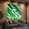 Custom Name Maccabi Haifa Football Crest Hanging Tapestry Background Tapestry for Bedroom Living Room Dorm,Home Party Wall Decoration,Fan Gifts