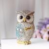 Статуэтка совы Реалистичный вид Животная тематика Орнамент Коллекционная фигурка совы Домашний декор Аксессуар для офисного стола