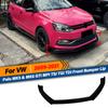 Для Volkswagen VW Polo MK5 6R Standard и MK6 GTI TSI TDI MPI TGI 2009-2021 передний бампер сплиттер автомобильные аксессуары кузовные комплекты