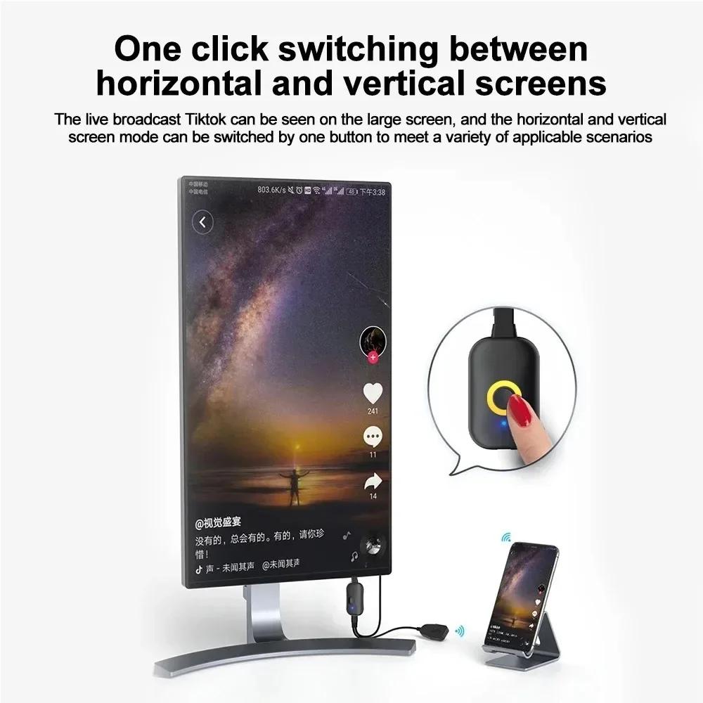 4K 1080P 2.4G/5G Совместимый с HDMI Видеоприемник Зеркалирование экрана Беспроводной Wifi дисплей ТВ-стик Dongle Адаптер для ТВ Проектора