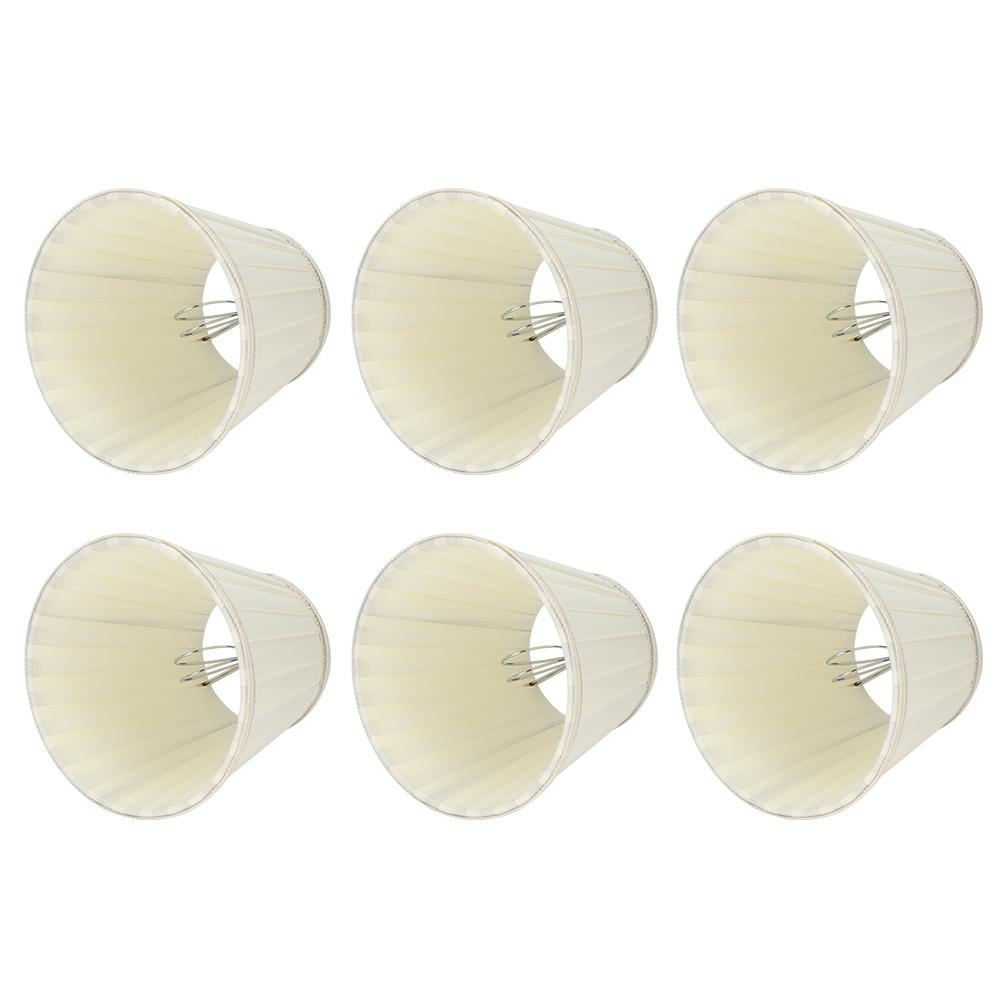 6PCS Modern Fabric Lampshade Light Cover Decoration for Home Chandelier Wall Pendant Lamp