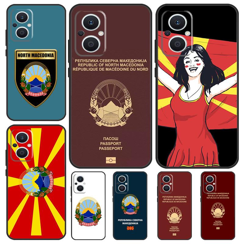 Чехол-книжка для паспорта Македонии для OPPO Find X6 Pro X3 X2 Neo X5 Lite OPPO Reno 6 Lite 4 5 7 8 10 8T 5Z 2Z 4Z Coque