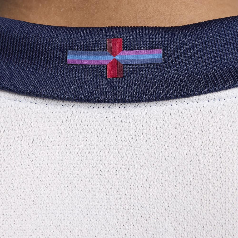 Nike Англия 2024/25 Home Fans Edition Джерси Белый/Старый Синий Мужская Уличная Одежда FJ4285-100