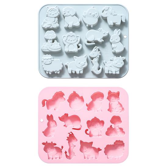 Yousheng 12 Zodiac силиконовая форма для льда форма для приготовления шоколадного десерта гибкая машина для приготовления льда 12 полостей формы для мороженого для напитков на вечеринку в честь Хэллоуина