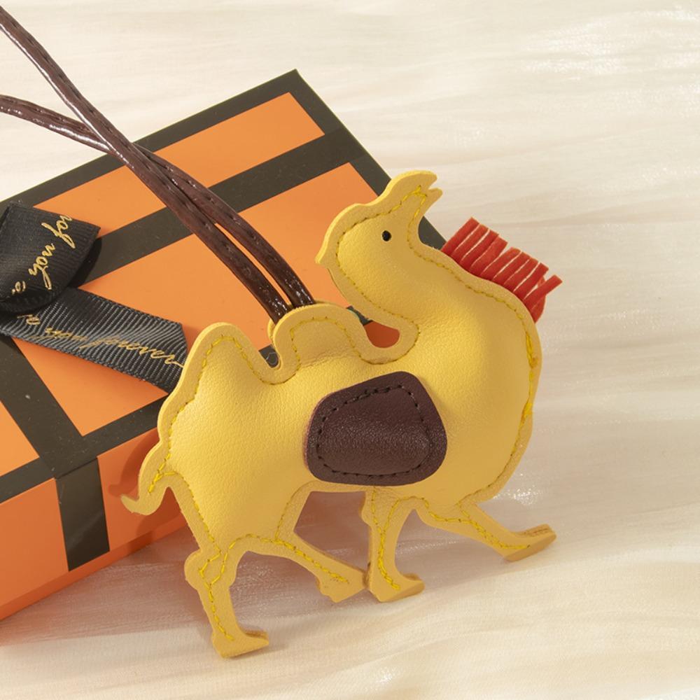 ПУ кожа ПУ кожа Вешалка Брелок для ключей автомобиля Подвеска для сумки Милый брелок верблюд Мужчины