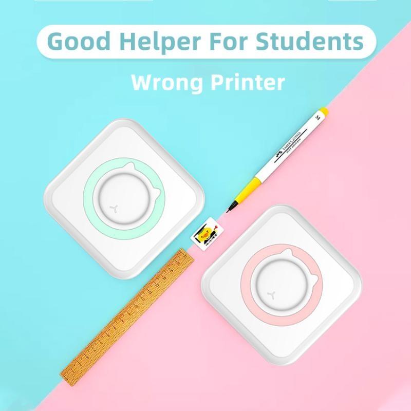 Портативный мини-термопринтер, 1 шт., карманный студенческий мини-принтер с USB-кабелем Imprimante