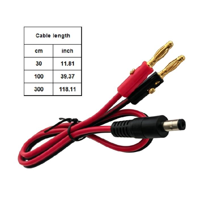 14 AWG DC5521 Штекер на 4-мм Банановый Коннектор с Двухцветной Полярностью для Школьной Лаборатории, Домашних Электромонтажных Работ
