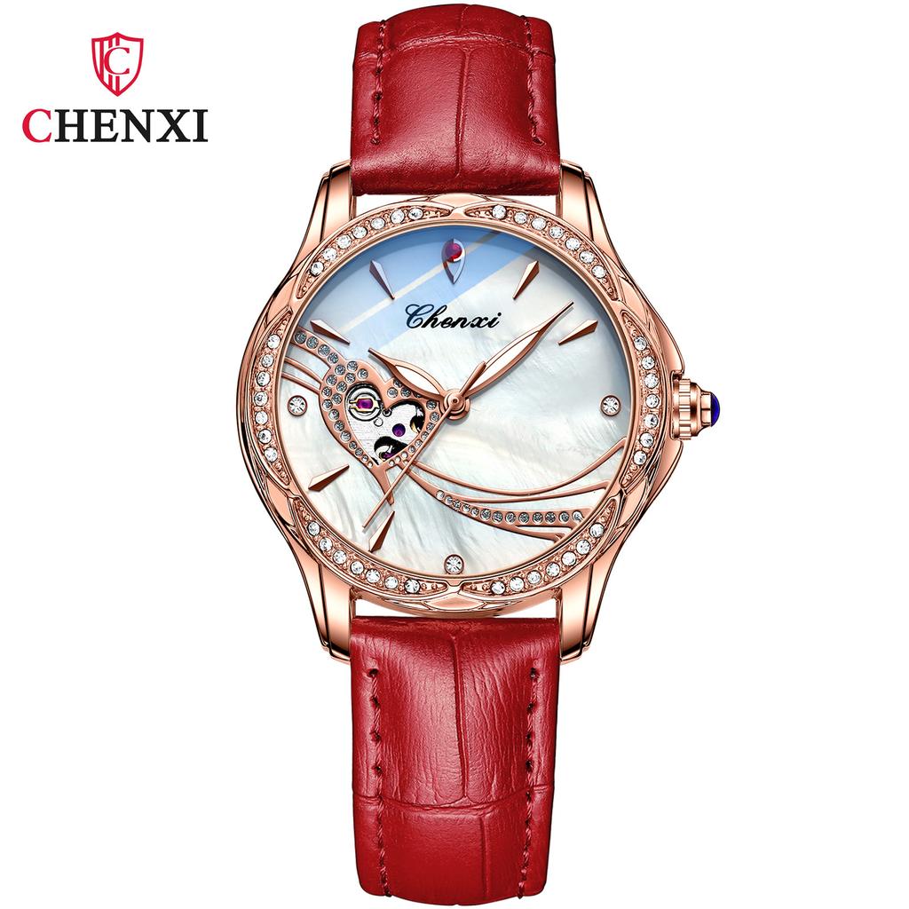 Новые роскошные женские часы высшего бренда с коробкой, водонепроницаемые автоматические модные женские механические часы