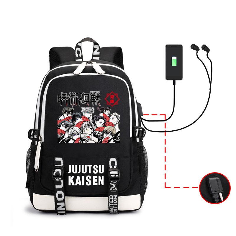 Рюкзак Spell Return Мужской Анимация Наушники Школьная Сумка USB-зарядка Рюкзак большой емкости Узор