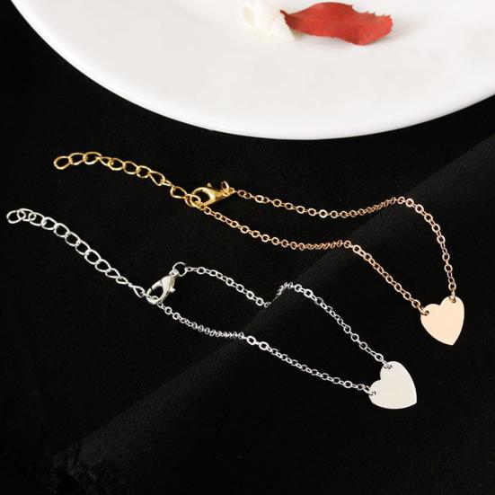 Женский минималистский браслет с подвесками в виде сердца с любовью, ювелирные изделия, подарок на день Святого Валентина
