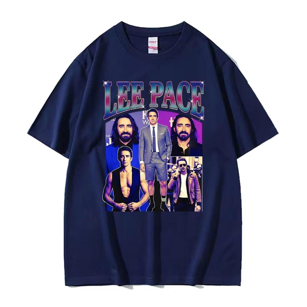 Vintage Actor Lee Pace Print TShirt Unisex Women Clothing pure Cotton Short Sleeve Top Summer Fashion Harajuku Tee Streetwear