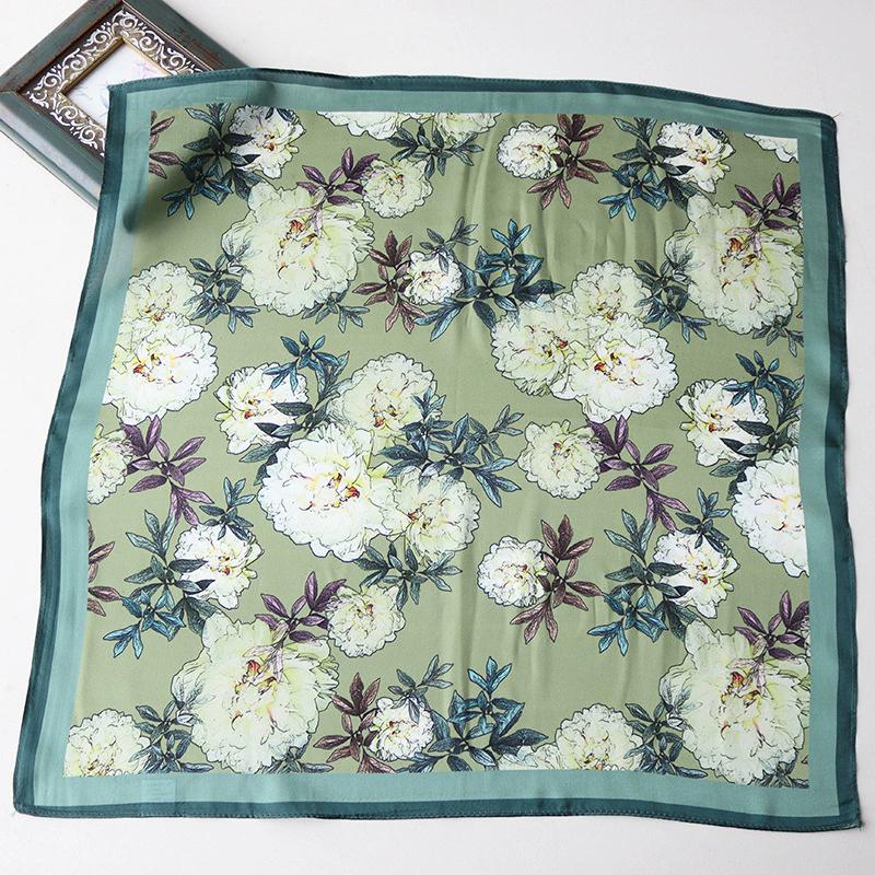 Hangzhou Natural Real Silk Scarf Neck Kerchief Foulard Female Bandana Scarves Women Hijab Shawl Wraps Square Headkerchief