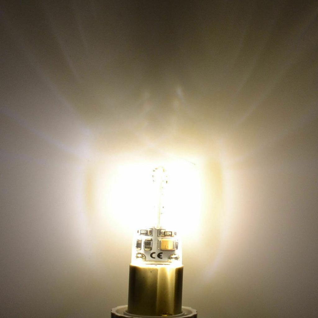 Yoryzeng 10 шт. Мини светодиодные лампы G4 2 Вт 12 В 220 В 24 светодиода 3014 SMD Силикон Замена галогенной лампы 20 Вт Люстра Точечный светильник Декор