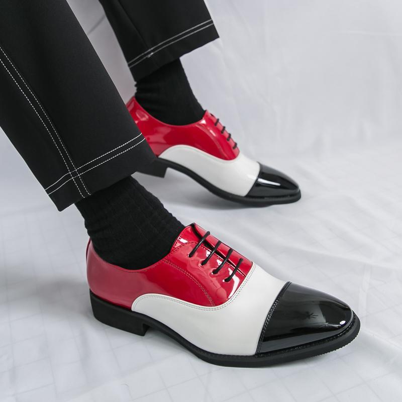 Модная деловая мужская формальная кожаная обувь мужская шнуровка деловая офисная модная элегантная кожаная обувь банкетная обувь 38-46 мужская обувь