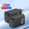 PD 25W USB C Charger Fast Charging Type C Charger for iPhone 16 15 Pro Phone QC 3.0 Type C Fast Charging for Xiaomi Huawei Samsung