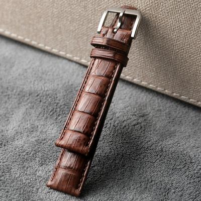 Классический высококачественный ремешок из крокодиловой кожи ручной работы, 20 мм 21 мм 22 мм коричневый черный, мужской браслет из натуральной кожи, ремешок для часов в винтажном стиле