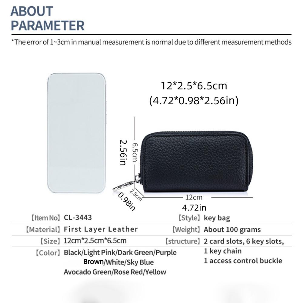 Multifunctional Keychain Pouch Durable Portable Key Bag Casual Car Key Organizer Women
