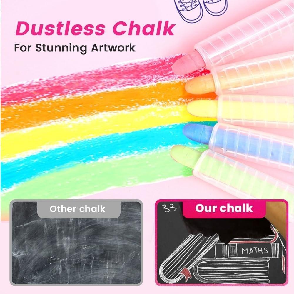 Sticks Washable Chalk Plastics Holder Art Chalk New Chalkboard Chalk Writing Supplies