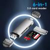 6-в-1 OTG Многофункциональный USB 3.0 Картридер U-диск TYPE-C/USB/TF/SD Флеш-накопитель Карта памяти для Адаптера Телефона Ноутбука Компьютера
