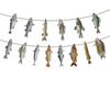 Fish Pattern Paper Pull Flags For Venue Decorations Celebration Supplies
