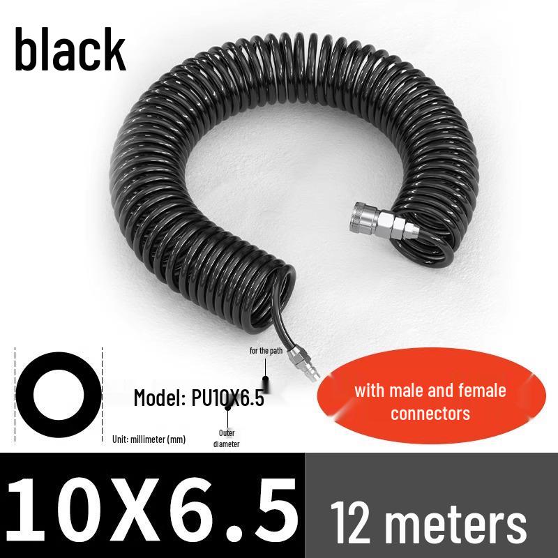 High-Pressure Retractable Air Hose with Quick Couplings